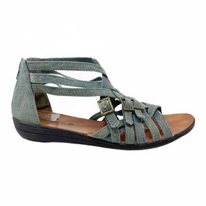 Urban Outfitters | Cooperative‎ | Distressed Denim Strappy Sandal Size 8